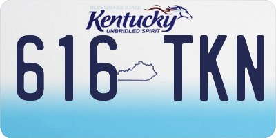 KY license plate 616TKN