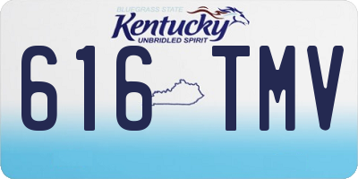 KY license plate 616TMV