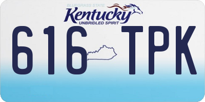KY license plate 616TPK