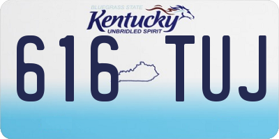 KY license plate 616TUJ