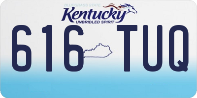 KY license plate 616TUQ