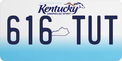 KY license plate 616TUT