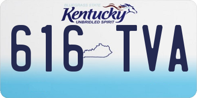 KY license plate 616TVA