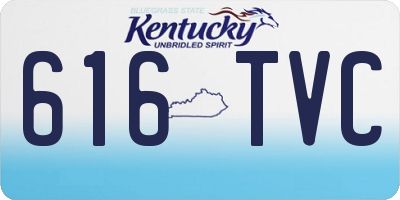 KY license plate 616TVC