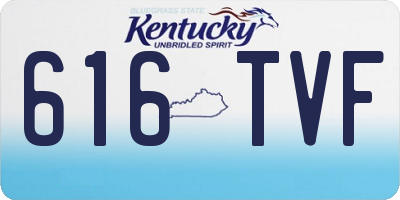 KY license plate 616TVF