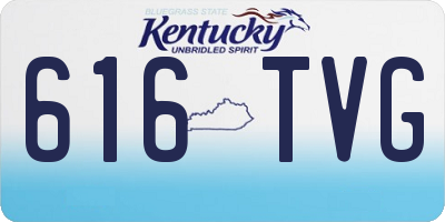 KY license plate 616TVG