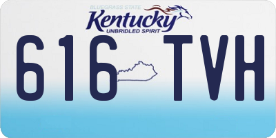 KY license plate 616TVH