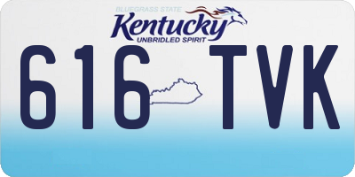 KY license plate 616TVK