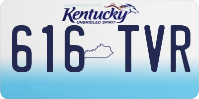 KY license plate 616TVR