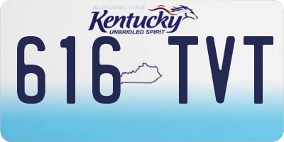 KY license plate 616TVT
