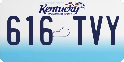 KY license plate 616TVY