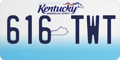 KY license plate 616TWT