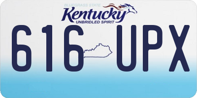 KY license plate 616UPX