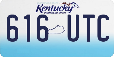 KY license plate 616UTC