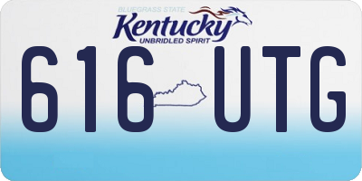 KY license plate 616UTG