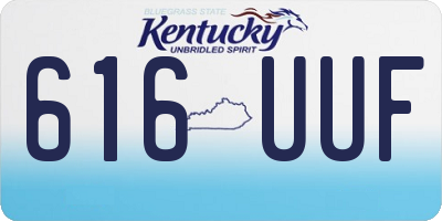 KY license plate 616UUF