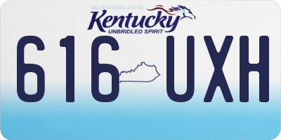 KY license plate 616UXH