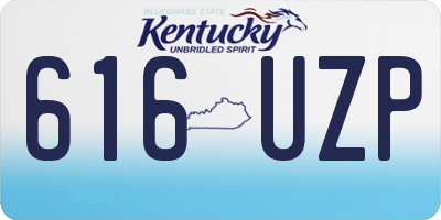 KY license plate 616UZP