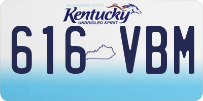 KY license plate 616VBM