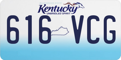 KY license plate 616VCG