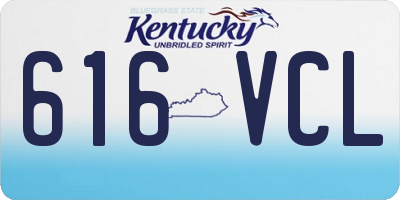KY license plate 616VCL