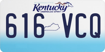 KY license plate 616VCQ
