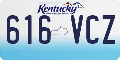 KY license plate 616VCZ
