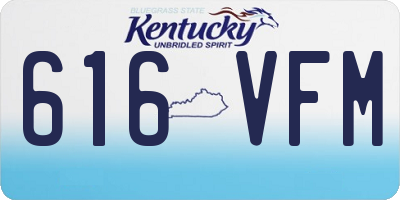 KY license plate 616VFM
