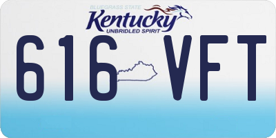 KY license plate 616VFT