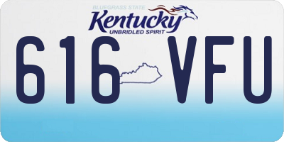 KY license plate 616VFU