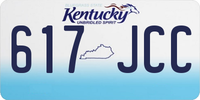 KY license plate 617JCC