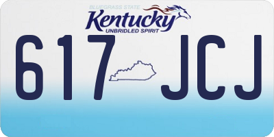 KY license plate 617JCJ