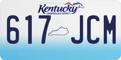 KY license plate 617JCM