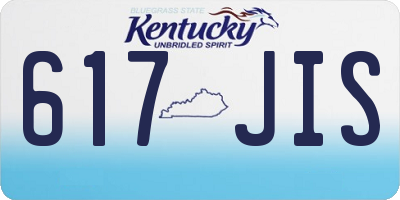 KY license plate 617JIS