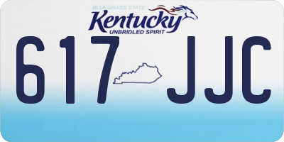 KY license plate 617JJC