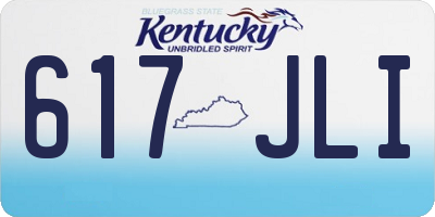 KY license plate 617JLI