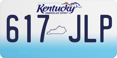 KY license plate 617JLP