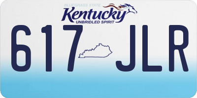 KY license plate 617JLR