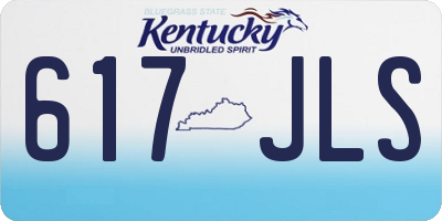 KY license plate 617JLS