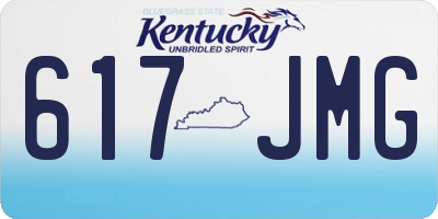KY license plate 617JMG