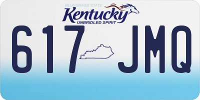 KY license plate 617JMQ