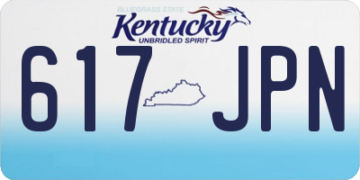 KY license plate 617JPN
