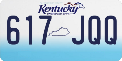KY license plate 617JQQ