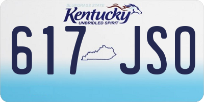 KY license plate 617JSO