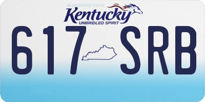 KY license plate 617SRB