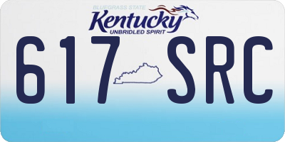 KY license plate 617SRC
