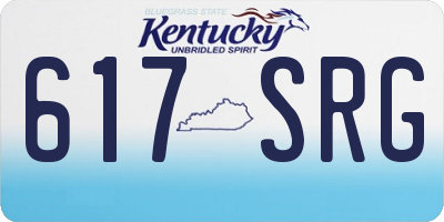 KY license plate 617SRG