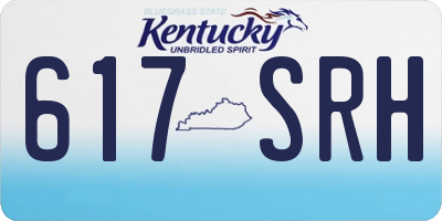 KY license plate 617SRH