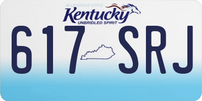 KY license plate 617SRJ