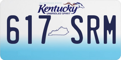 KY license plate 617SRM